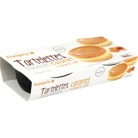 Tartelettes caramel beurre salé franprix 2x80g sur franprix fr