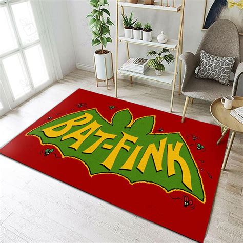 Bat Fink Rat Fink Rug Hot Rod Rug For Garage Bluefink