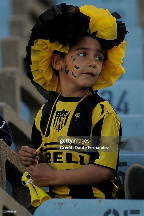 Uruguay's Peñarol fans cheer their team during their match as part of ...