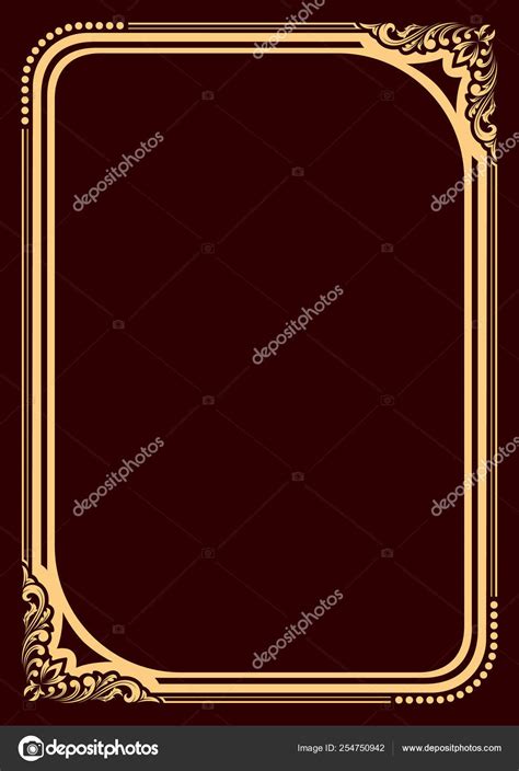 Decorative Frame In Vintage Style Stock Vector By Enterphoto