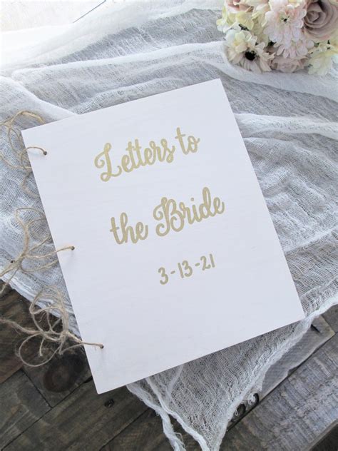 Letters To The Bride Book Bridal Shower Book Bridal Shower Etsy