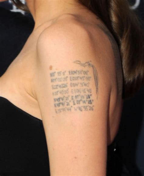 A Guide To Angelina Jolies Tattoos