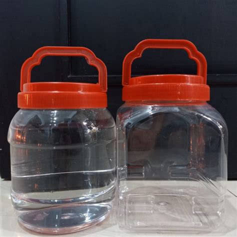 Jual Toples Plastik Kotak Bulat Ikan Cupang Permen Kue Liter