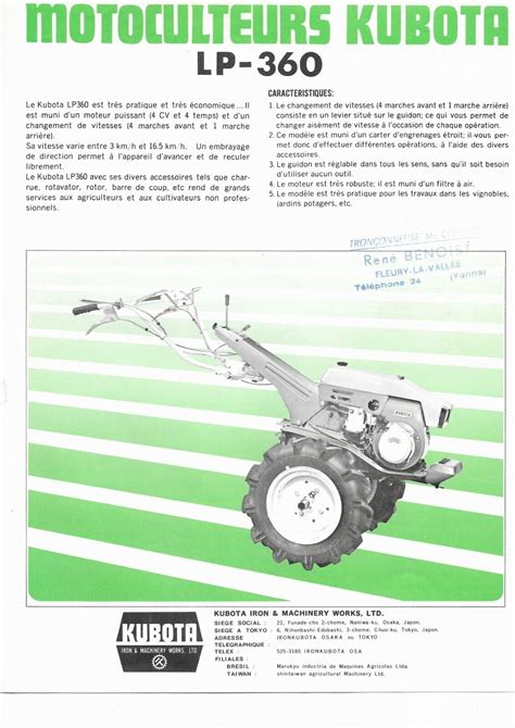 Kubota Motoculteur Doccasion