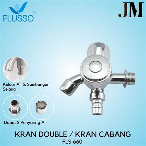 Jual Flusso Kran Shower Kran Air Kamar Mandi Kran Double Baling Kran