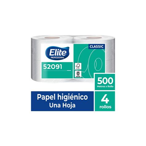 Papel Higiénico Elite 52091 500 Mts X 4 Unid