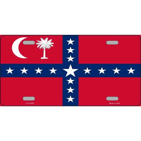 South Carolina Sovereignty Flag Novelty License Plate | Smart Blonde