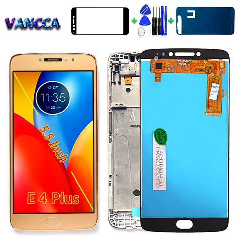 Pantalla LCD Para Motorola Moto E4 Plus Montaje De Cristal Con Sensor