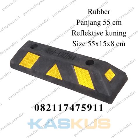 WHEEL CHOCK STOPPER PENGGANJAL BAN MOBIL ANTI SLIP MAJU MUNDUR SAFETY