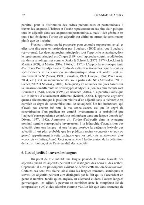 Pdf Les Adjectifs Une Introduction Openedition Journals Dokumen