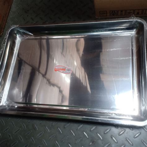 Jual Nampan Stainless Jumbo Ukuran X Tinggi Cm Isi Pcs