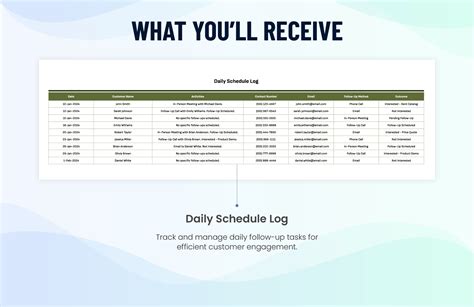 Sales Customer Follow-Up Schedule Template | Template.net