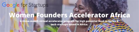 Google For Startups Accelerator Women Founders Vc A