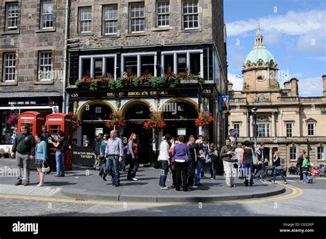 The Royal Mile Edinburgh Scotland On The Corner The Deacon Brodies