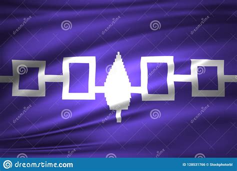 Iroquois Confederacy Flag Illustration Stock Illustration - Illustration of banner, world: 128531766