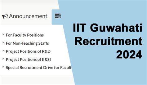 IIT Guwahati Recruitment 2024 Apply Online For 11 Posts