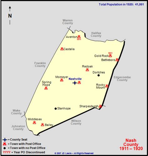 Nash County, NC - 1911 to 1920