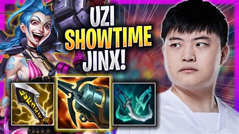 UZI SHOWTIME WITH JINX Uzi Plays Jinx ADC Vs Aphelios Season 2023