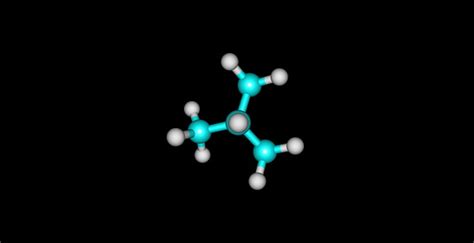 Isobutane Molecular Structure Isolated On Black Stock Photo - Download ...