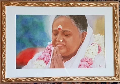 Amma in deep prayer Aquarelle 40X50cm 300gr Arches © 2016 by Anashwaran ...