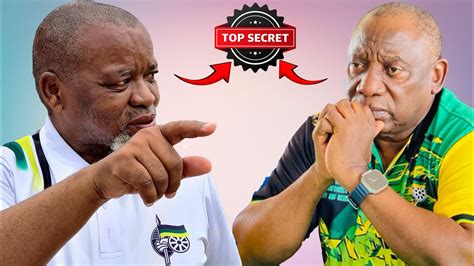 Gwede Mantashe Exposed Dirty Secrets In Anc Ramaphosa Bribing People