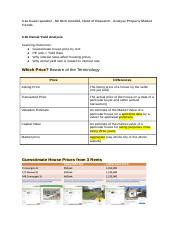 Analyzing Rental Yield Trends In Property Market Course Hero