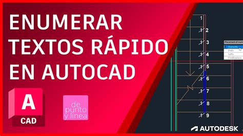 Como ENUMERAR TEXTOS automáticamente en AutoCAD con el comando TCOUNT