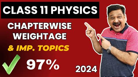 CBSE Class 11 Physics Chapter Wise Weightage Important Topics For