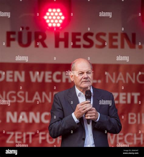 SPD Wahlkampfveranstaltung Mit Bundeskanzler Olaf Scholz Zur