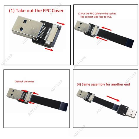 Ffc Micro Mini Usb Fpv Slim Thin Flat Soft Flexible Fpc Charge Av Output Otg Cable For Fpv