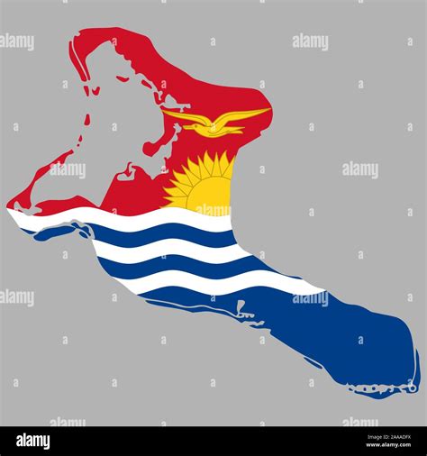 Map Kiribati Flag Vector Illustration Eps 10 Stock Vector Image And Art