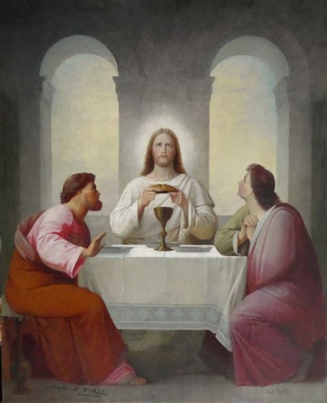 Altarbild “christus Mit Den Jüngern Zu Emmaus” St Stephanuskirche Zu Fedderwarden