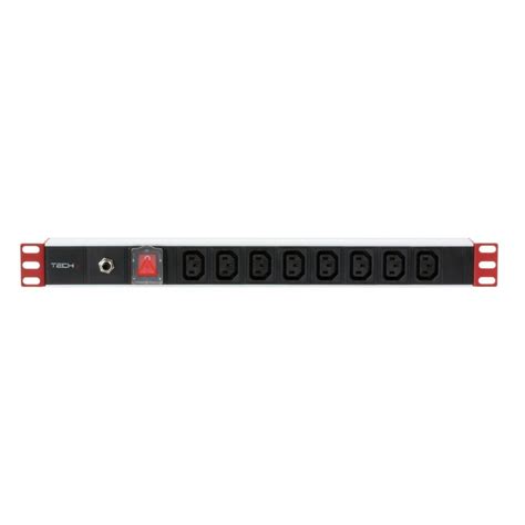 Techly Listwa Zasilająca PDU Rack 1U 230V 10A 8xSchuko 2m Techly