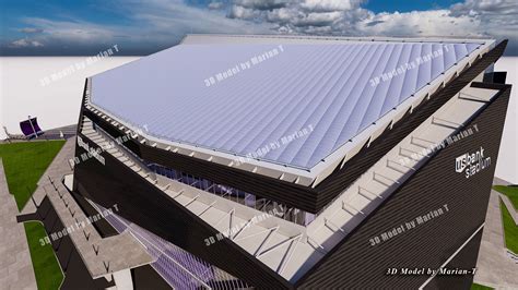 3D model US Bank Stadium - Minneapolis USA VR / AR / low-poly | CGTrader