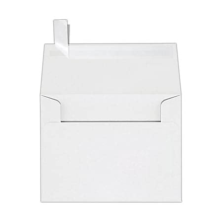 LUX Invitation Envelopes A2 Peel Press Closure White Pack Of 1000