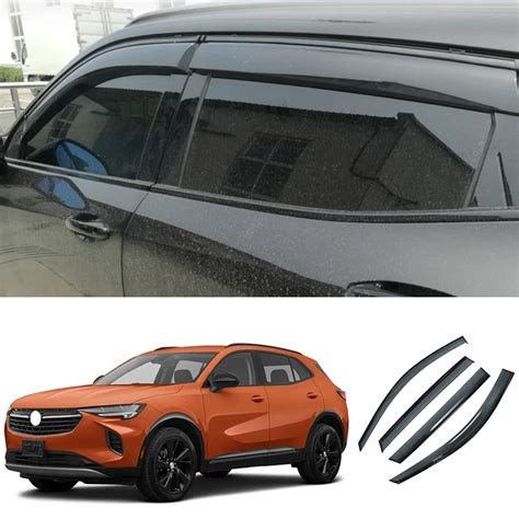 For Buick Envision 2021 2022 2023 Abs Door Black Window Visor Vent