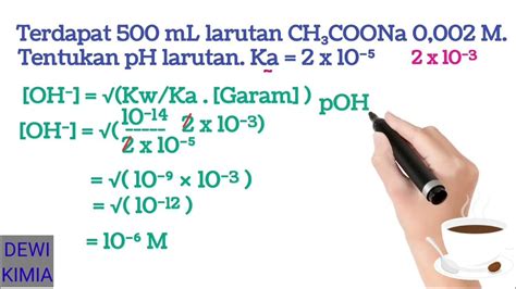 Latihan Menentukan Ph Larutan Garam Yang Terhidrolisis Dewikimia9013