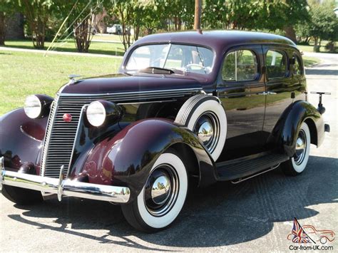 Beautiful 1937 Studebaker Dictator Restored 4 Door Dual Side Mounts