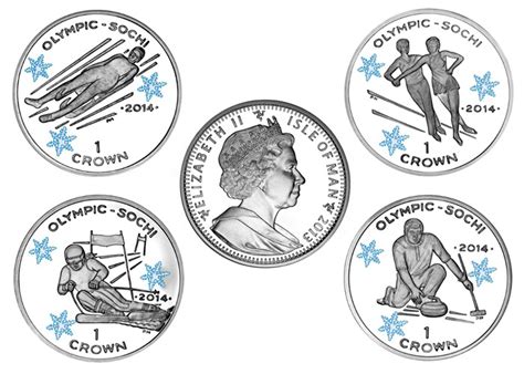 Памятные монеты зимних Олимпийских игр в Сочи-2014 из разных стран мира