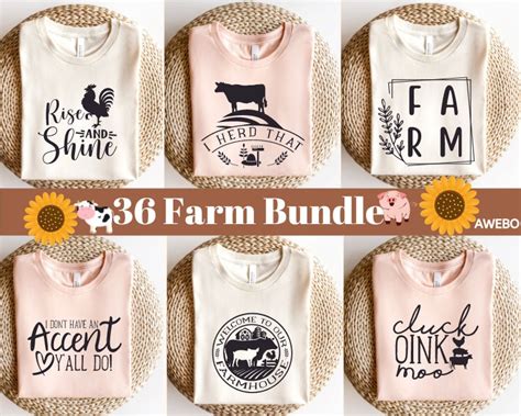 Farm Life Svg Bundle Svg Png Farmhouse Quotes Svg Farm Etsy