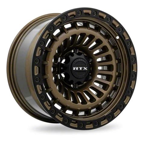 RTX Offroad Wheels Tacoma Moab Bronze With Satin Black Lip 6 Lug Wheel