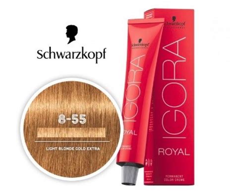 Schwarzkopf Igora Royal 8 55 Light Blonde Gold Extra Hair Colour