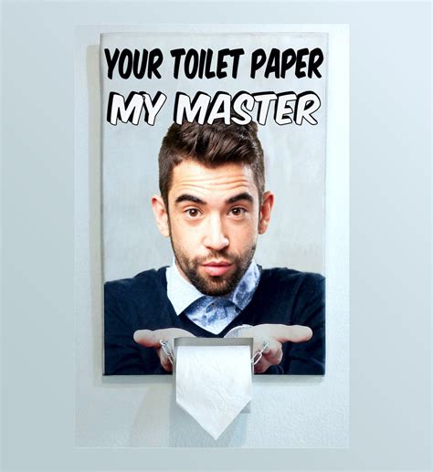 Personalized Funny Toilet Paper Holder, Customize It With the Face You Want, Wall Mounted Roll ...