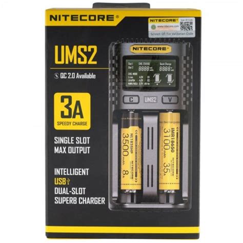 NITECORE BATTERY CHARGER UM SERIES Vape Plus