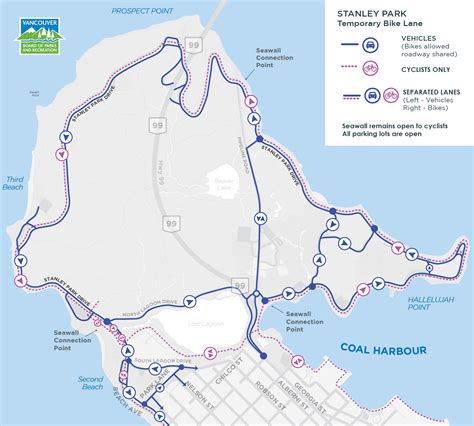 Vancouver Seawall Map