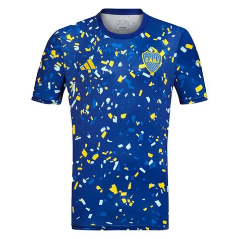 Maillot Boca Junior Pre Match Foot Soccer Pro