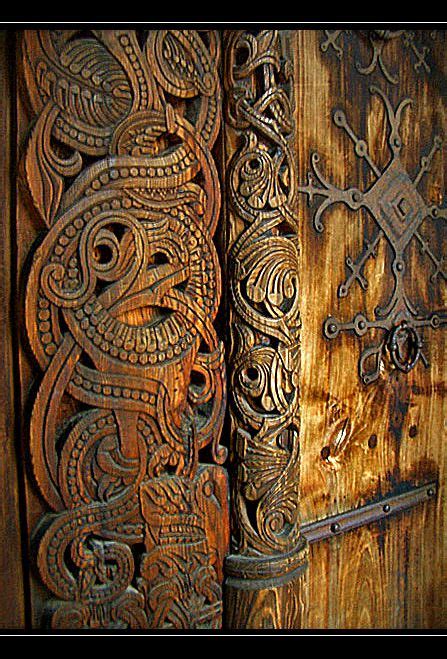 Ancient Viking Viking Wood Carving