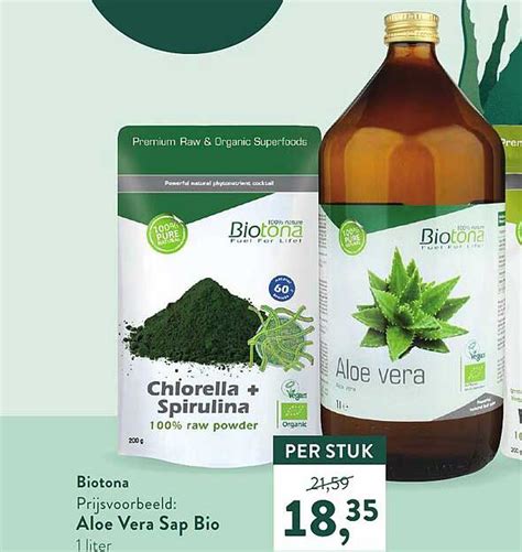 Biotona Aloe Vera Sap Bio Aanbieding Bij Holland Barrett 1Folders Nl