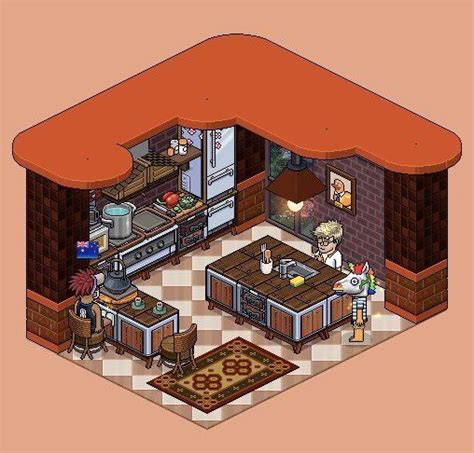 Habbo Rustic Kitchen Pixel Art Landscape Pixel Art Games Pixel Art