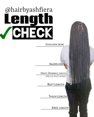 Box Braid Lengths Chart